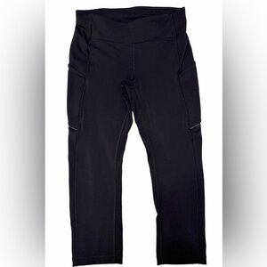 lululemon athletica Black Cropped Leggings